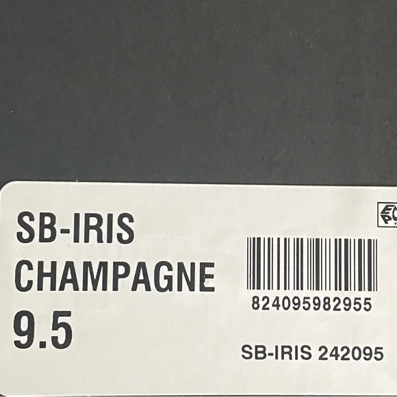 Betsey Johnson Iris Champagne Rhinestone Ankle Strap Stiletto Heels Pumps New - Picture 13 of 14